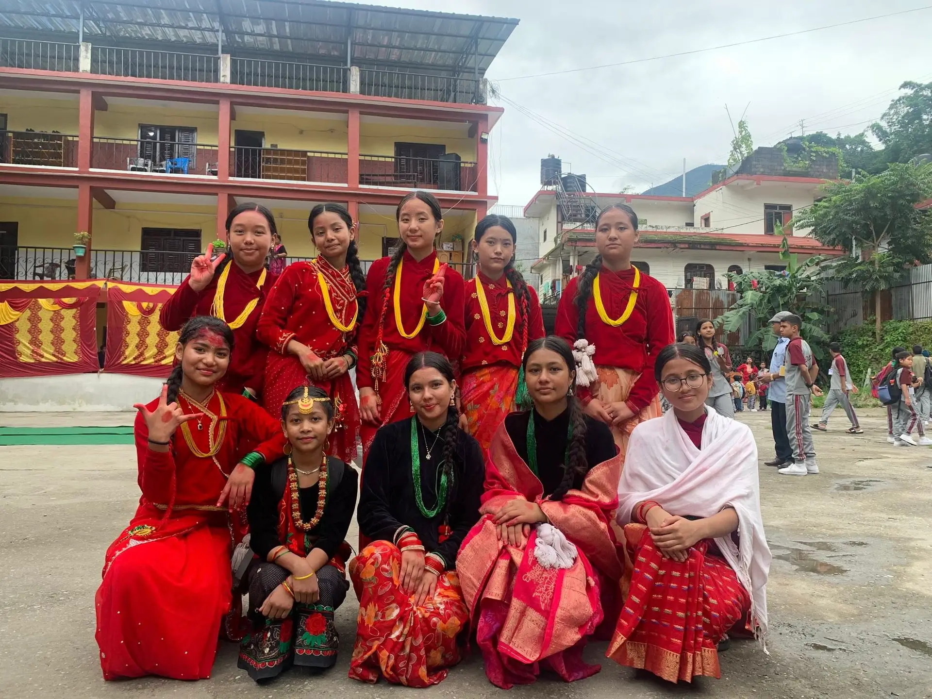 Riverhead International Academy students in cultural dress