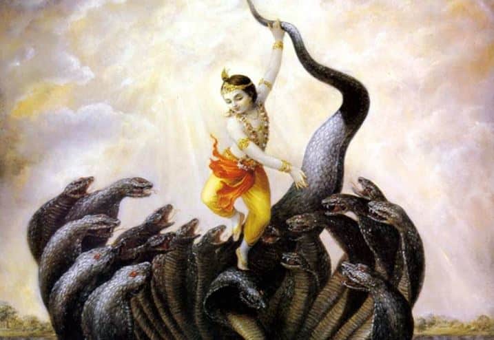 Lord Krishna and Kaliya